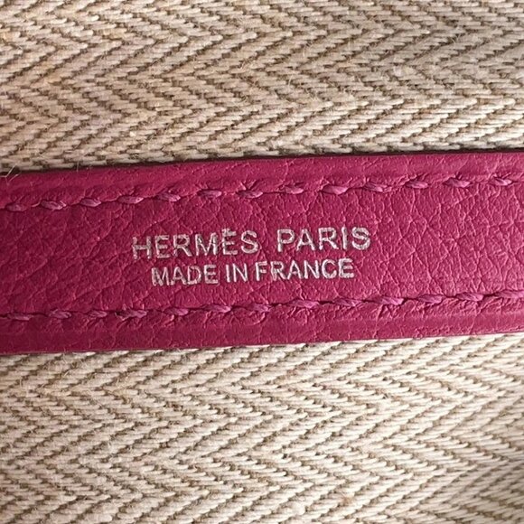HERMES Garden Party Size PM Negonda Leather Tosca - Picture 12 of 15
